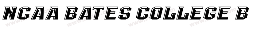NCAA Bates College B字体转换